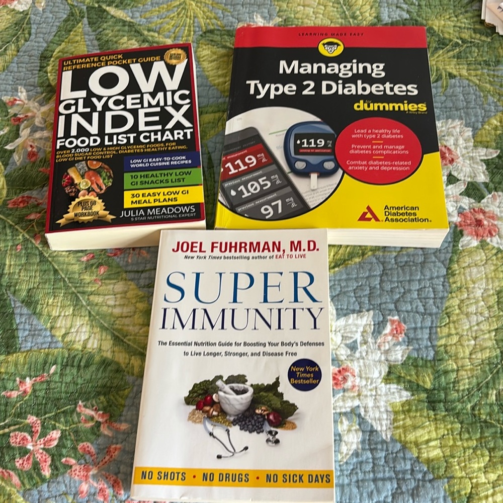 Diabetes/Health Books like new